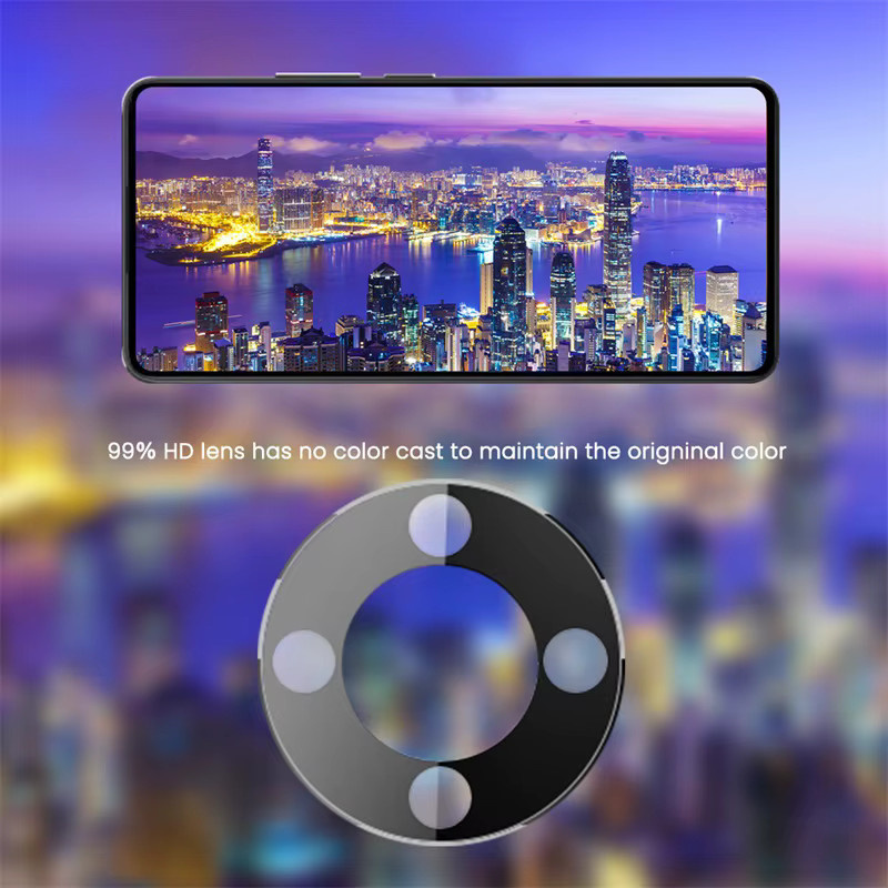3er-Set schwarze 3D gebogene Kamera-Schutzfolien aus gehärtetem Glas für Honor X9d, Honor Magic8 Lite und Honor 8 Lite 5G mit 9H Härtegrad - Bild 6