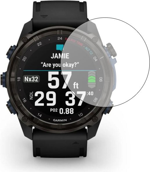 Garmin Schutzfolie TPU, transparent, Smartwatch - Bild 1
