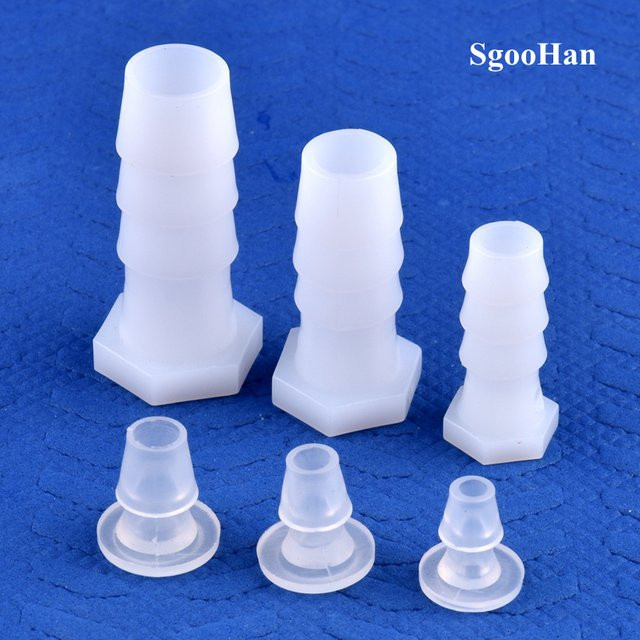 SgooHan Kunststoff Schlauch End Stecker Pagode Joint für Aquarium und Bewässerung, transparent, Durchmesser: 2,4 bis 14 mm - Bild 1