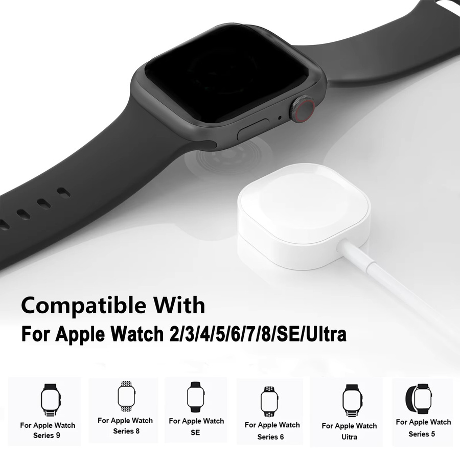 Magnetisches kabelloses Schnellladekabel für Apple Watch Serie 1 bis 9 und SE mit USB Typ C - Bild 3