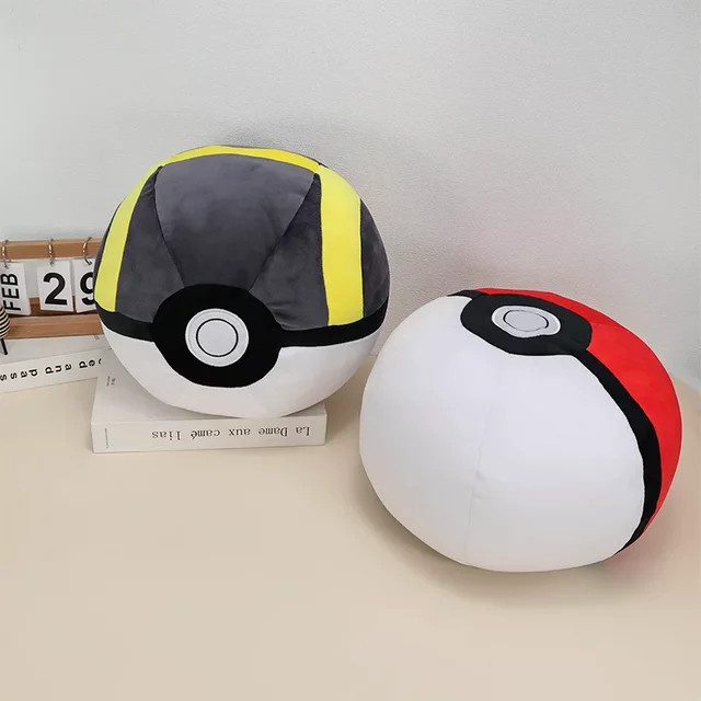 DUODUOBAO Pokémon Plüschkissen, Ultra Ball Master Ball Pokéball, Plüsch - Bild 1