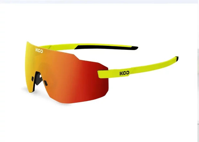 Koo Supernova Sonnenbrille, randlos, wrap, unisex, gelb, orange, Kunststoff - Bild 1