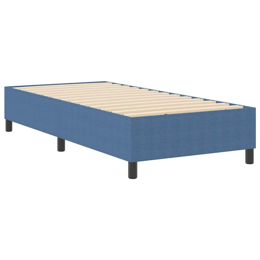 vidaXL Boxspringbett in Blau aus Cordstoff, B/T/H: 80 x 200 x 35 cm - Bild 2