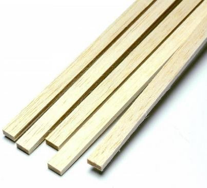 Pichler Modellbau Balsa-Leiste beige, 5 Stück, L: 1000 cm, B: 1,5 cm, H: 1,5 cm - Bild 1