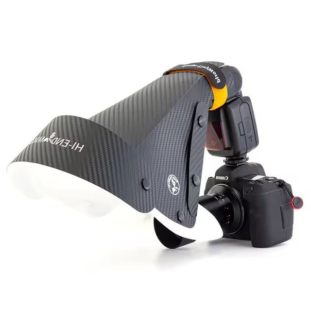 JYYXF Universal Blitz Zubehör Set mit Huf Abdeckung, Diffusor, Softbox, Reflektor und Snoot in Schwarz für Makro-Objektiv Aufnahmen - Bild 1