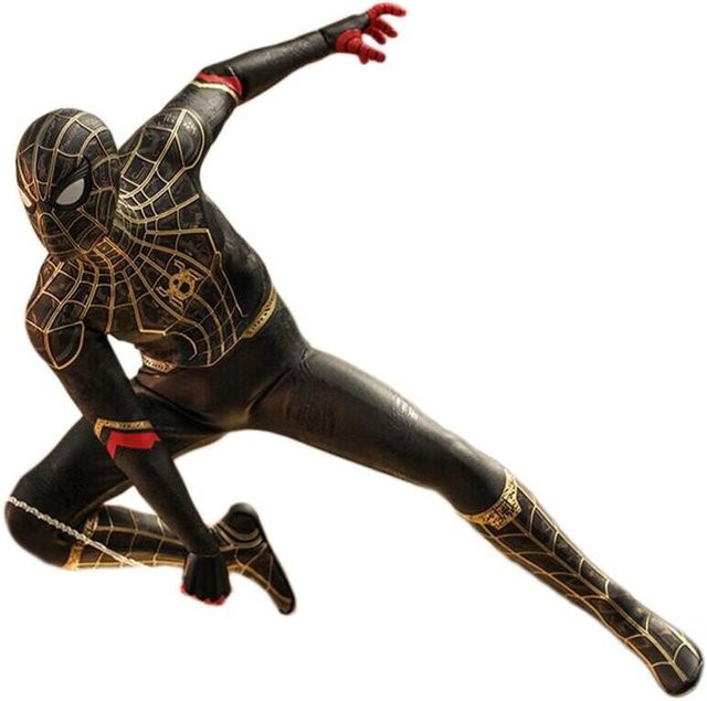 Marvel Spider-Man No Way Home Kostüm Cosplay, Superheld Jumpsuit, Schwarz - Bild 1