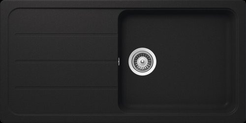 SCHOCK Küchenspüle Formhaus D-100L Onyx aus Granit Komposit in Schwarz B: 100 cm, T: 50 cm - Bild 1