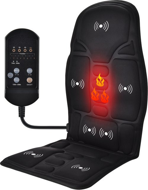 Hailicare Massagegerät mit elektrischer Heizung und Vibrationsfunktion in Schwarz für Nacken, Rücken und Körper - Bild 1