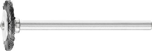 PFERD TOOLS Miniatur-Rundbürste RBU mit schwarzen Schweineborsten für Holz und Metall, Durchmesser: 16 mm, Schaft-Durchmesser: 3 mm - Bild 1
