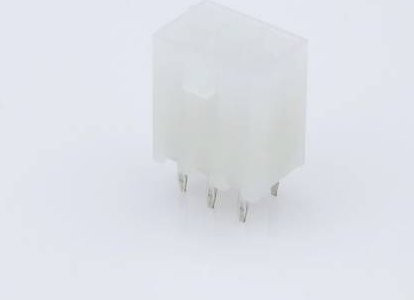 Molex Einbau-Buchsenleiste Standard 6-polig in Silber und Weiß mit 4,2 mm Rastermaß - Bild 1