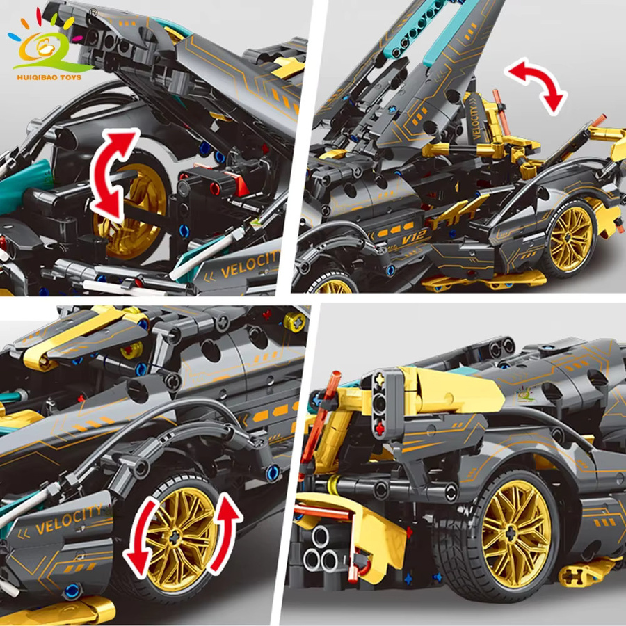 HUIQIBAO Racing Auto Technische Modell Bausteine, ab 6 Jahren - Bild 2
