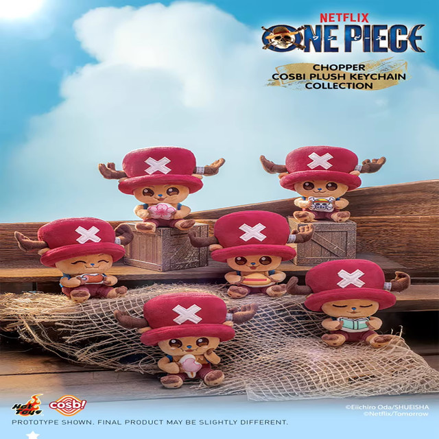 Hot Toys One Piece Tony Chopper Cosbi Plüsch-Schlüsselanhänger Blindbox - Bild 1
