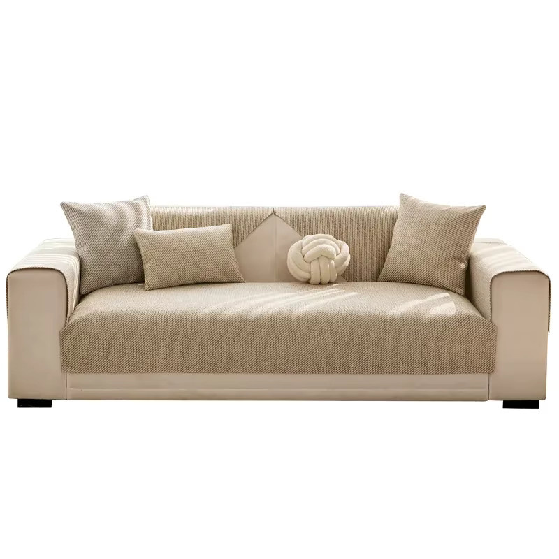 Sofakissen von 静岩汐洁 in Beige, quadratisch oder rechteckig, rutschfest und universell für alle Jahreszeiten - Bild 2