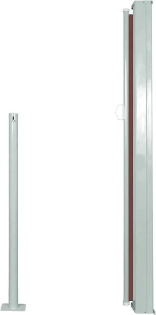 furnicato Ausziehbare Seitenmarkise Braun mit automatischer Rückrollfunktion aus Polyester, B/H: 120 x 300 cm - Bild 1