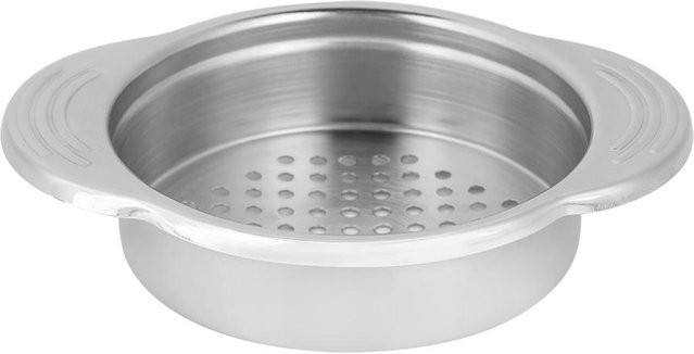 Edelstahl Konserven Abtropfsieb mit Griffen für Thunfisch und Öl, Grau/Silber, TOMTOP JMS - Bild 1