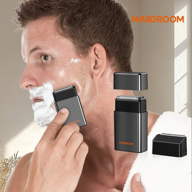 MAXGROOM Elektrorasierer für Herren, Schwarz - Bild 1
