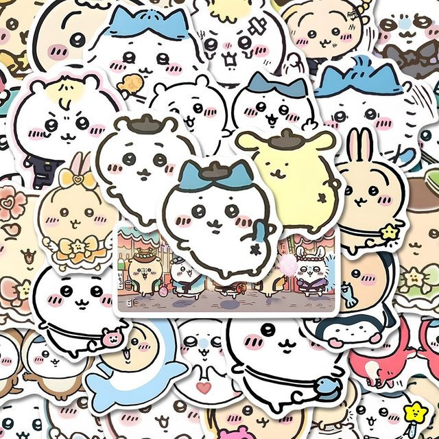 Bandai Jiyi Aufkleber Cartoon Hachiware, 100 Stück - Bild 1