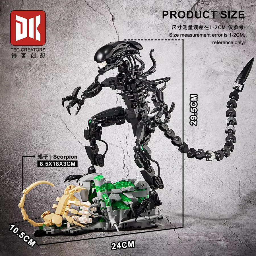 XQ Alien-Monster Baukasten, mit Beleuchtung, 958 Teile - Bild 2