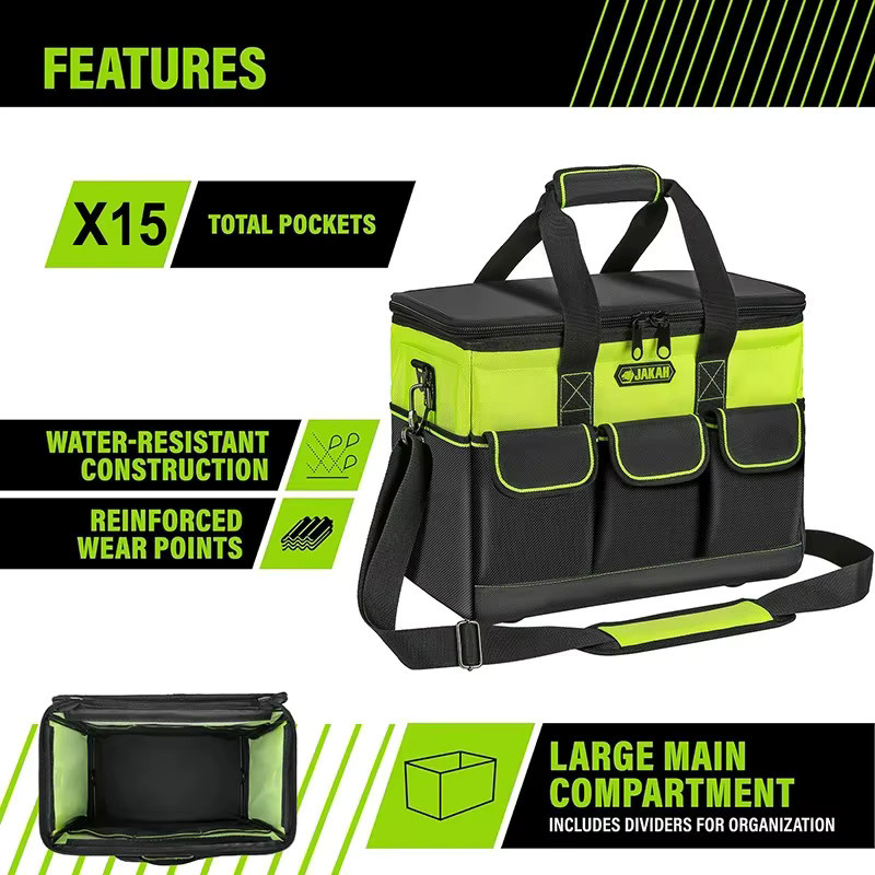 JAKAH Werkzeugtasche wasserdicht und verschleißfest als multifunktionaler Organizer für Elektriker - Bild 2
