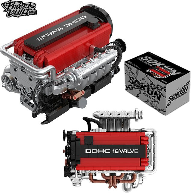 POWERBLOCK PB8861 4G63 Mechanisches Motormodell, Bausatz, Montage-Spielzeug - Bild 1