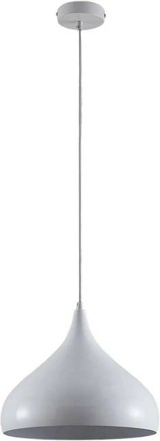 Lindby Pendelleuchte Ritana Modern aus Aluminium in Weiß, 1-flammig, E27 - Bild 1