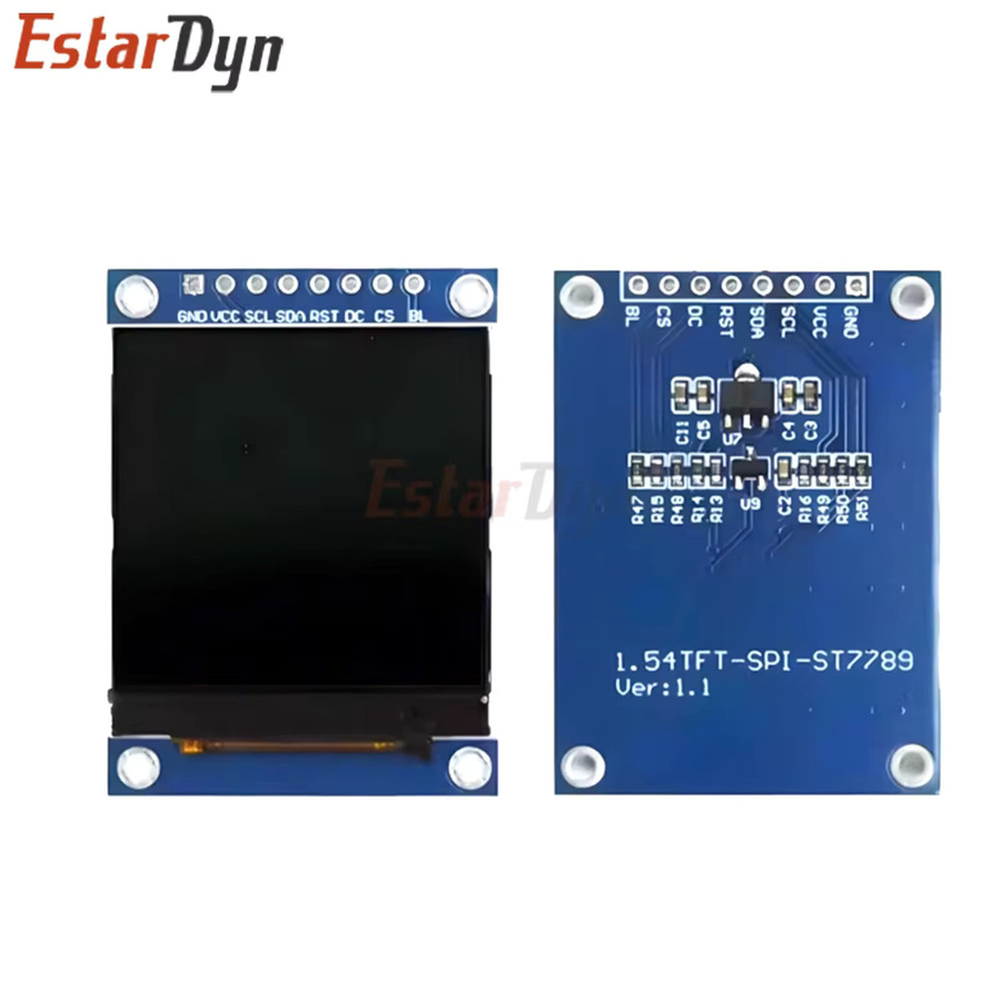 Estardyn ST7789 SPI Farbbildschirmmodul mit 1,54 Zoll IPS TFT Display in Blau für Raspberry Pi und STM32 (Auflösung: 240x240) - Bild 3