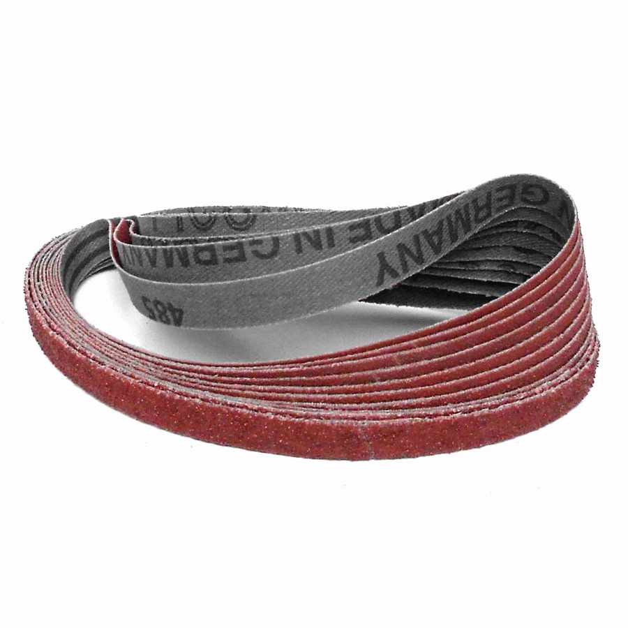 Klingspor Schleifband CS310XF für Metall und Holz, Korn 80, Farbe Rot, 10 Stück, B: 13 cm, L: 53,3 cm - Bild 2
