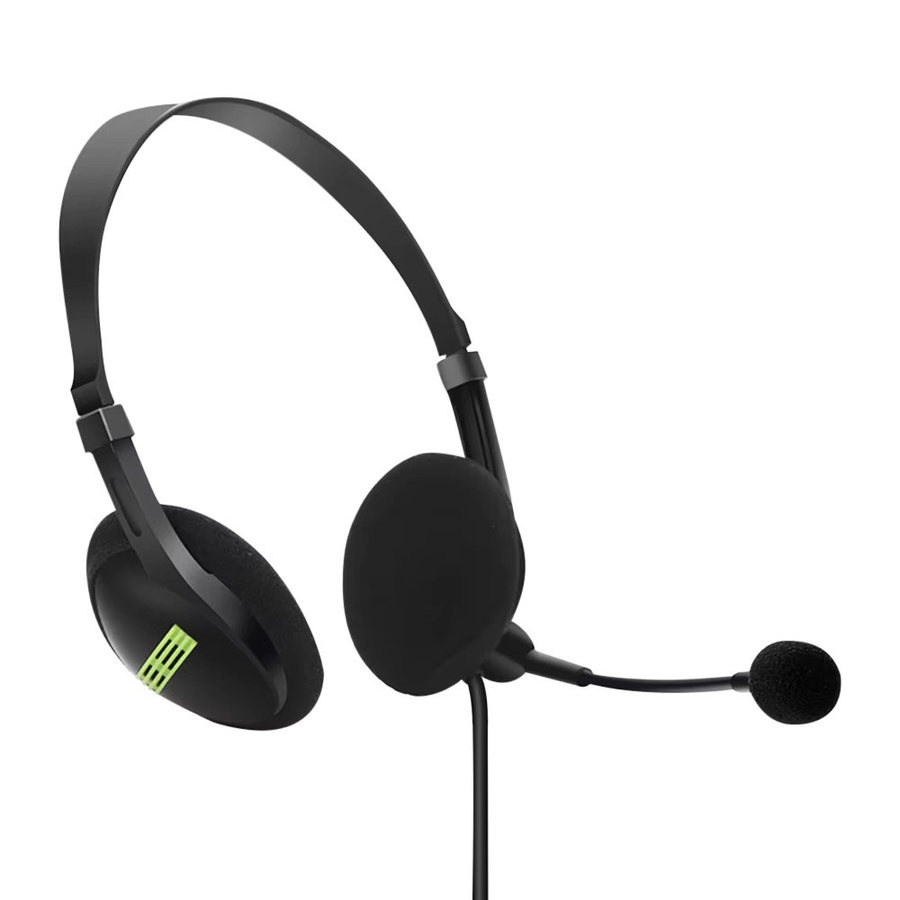 WYMECT Universal USB Headset mit Mikrofon und Noise Cancelling, 3,5mm Klinke und USB-A, Schwarz - Bild 2