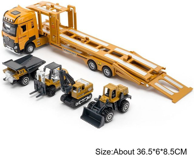 Linyi toy car Gütertransportwagen, Spielzeugmodell, 1:32, mit Licht und Sound, ab 14 Jahren - Bild 1