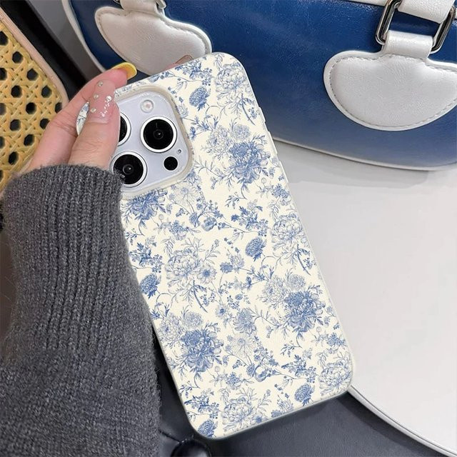 Samsung Handyhülle aus Lichee-Leder mit Vintage Blumenmuster, stoßfeste Schutzhülle für S26 S25 S24 S23 S22 S21 S20 S10 Plus Ultra 4G 5G - Bild 1