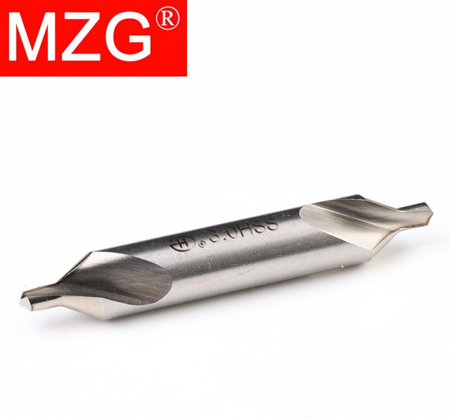 MZG HSS Zentrierbohrer Set 60 Grad Doppelendiger Zentrierbohrer für Metallbearbeitung in Silber - Bild 1