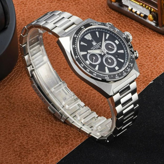 2026 Tactical Frog Chronograph, Solar, Edelstahl, Schwarz, Herren - Bild 1