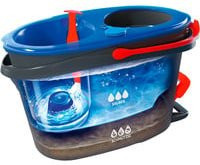 Vileda H2PrO Spin Mop Wischmopp-Set mit Zweitanksystem in Schwarz-Rot - Bild 2