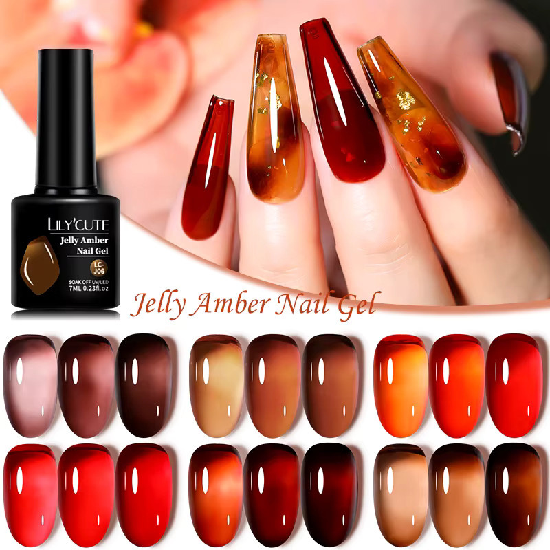 LILYCUTE Nagellack Amber, 7 ml, Matt - Bild 2