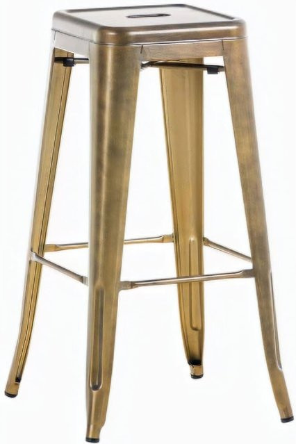 CLP Barhocker Joshua Stapelbarer Tresenhocker aus Metall mit Fußstütze, Sitzhöhe: 76 cm - Bild 1