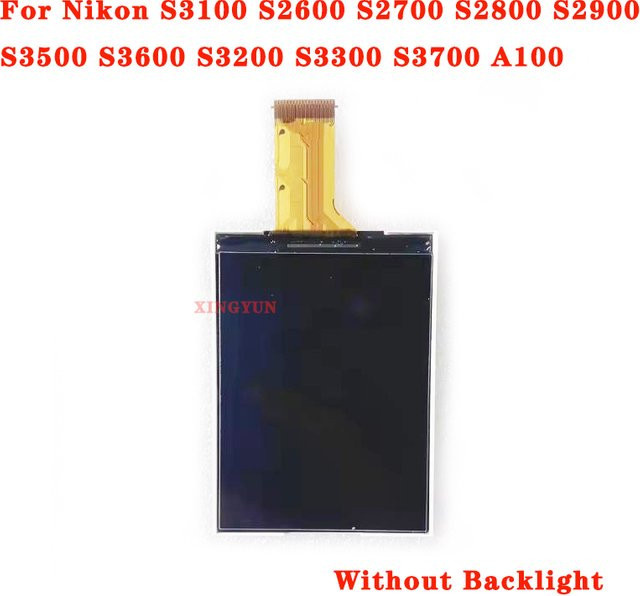 LCD Display Bildschirm für Nikon S3100 S2600 S2700 S2800 S2900 S3500 S3600 S3200 S3300 S3700 A100 in Schwarz ohne Hintergrundbeleuchtung - Bild 1