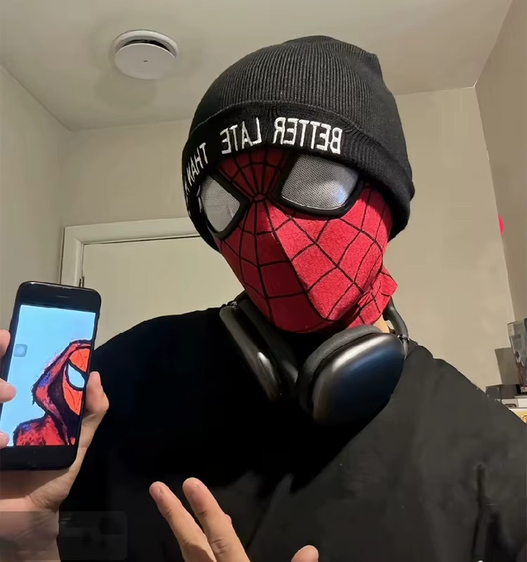 Hot Toys Marvel Spider-Man 2 Maske, Zubehör, Rot, Plüsch / Textil - Bild 2