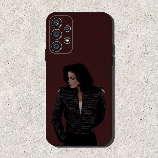 Michael Jackson Handyhülle für Samsung Galaxy S25 S24 S23 S22 S21 S20 Ultra Plus FE Lite Note 5G in Schwarz - Bild 1