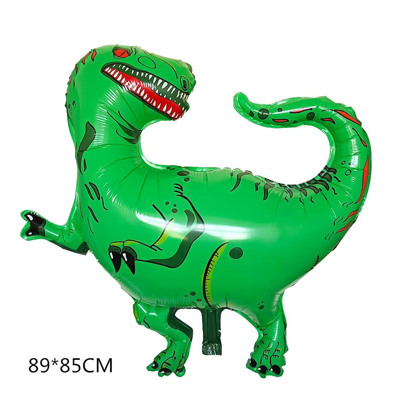 LQZZY Dinosaurier Aluminiumfolienballon in Grün für deine Party-Dekoration - Bild 1