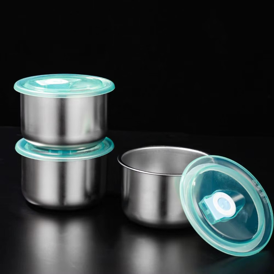 Auslaufsichere Edelstahl-Brotdose von Tupperware in Silber, hitzebeständige Multifunktions-Aufbewahrungsbox mit luftdichtem Verschluss - Bild 3