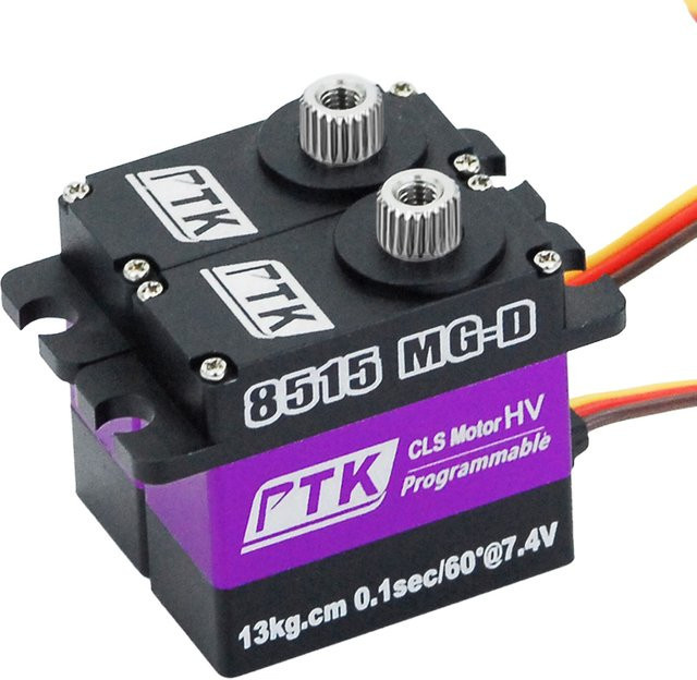 PTK 8515 MG-D Mikroservo, Digital HV Servo, Vollmetall, RC-Modellflugzeug - Bild 1