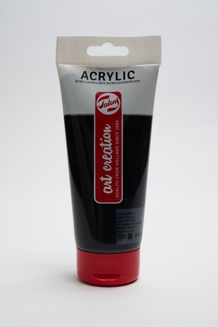 Talens Art Creation Acrylfarbe Schwarz 200 ml - Bild 1