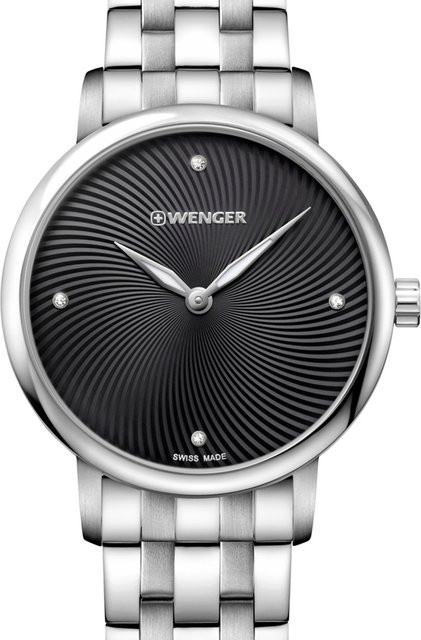 Wenger Armbanduhr Urban Donnissima, Quarz, Edelstahl, Silber, 35 mm, Damen - Bild 1