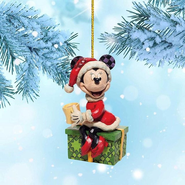 Mickey Mouse Weihnachtsbaumanhänger als Auto und Tasche, buntes Deko-Ornament für Kinder - Bild 1