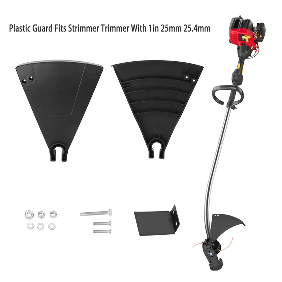 Aramox Kunststoffschutz für Rasentrimmer in Schwarz, passend für Trimmer mit 25 mm oder 25,4 mm - Bild 3