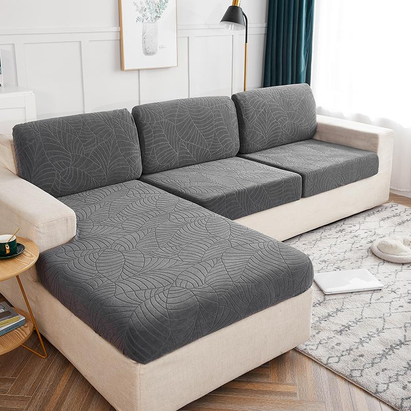 Wasserdichter Jacquard Sofa-Sitzkissenbezug von airldianer in Größe S, rutschfester Schonbezug aus Polyester für Sofa und Sessel - Bild 2