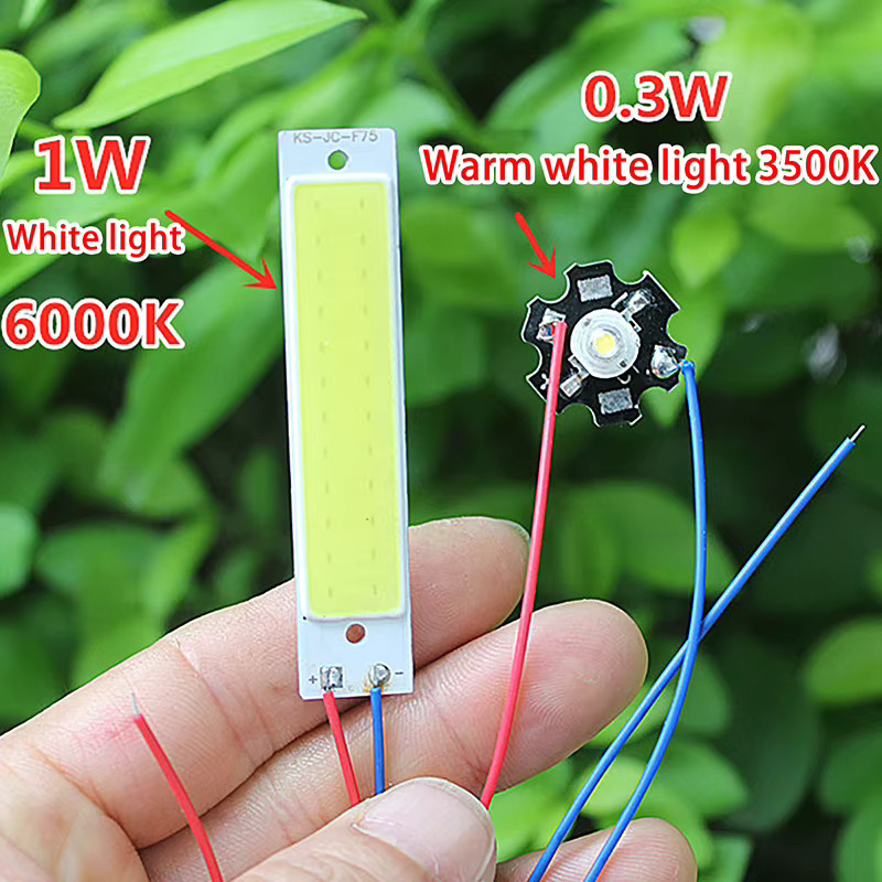 ESHYLALA Doppel LED Taschenlampe mit Steuerschalter als DIY Zubehör für 3,7-5V DC - Bild 3
