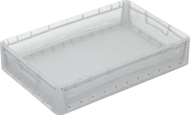 Eurobox-System Vollwand Box Transparent B: 60 cm, T: 40 cm, H: 12 cm - Bild 1