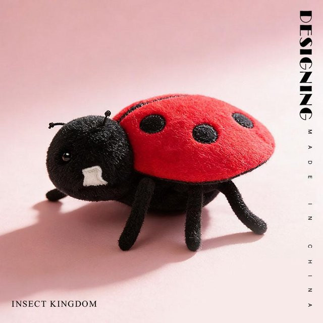 Insekten-Serie Plüschtiere, Marienkäfer, Ameisen, Spinnen, Bienen, Schmetterlinge, ab 14 Jahren - Bild 1
