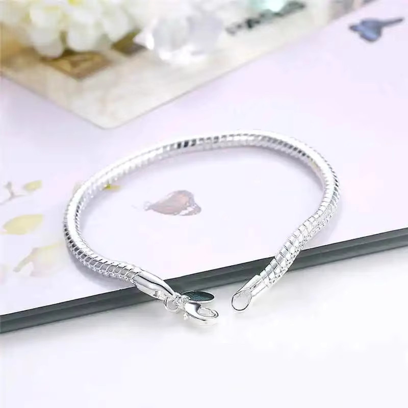 ALIZERO Schlangenkette 925 Silber, 3 mm, Damen - Bild 2